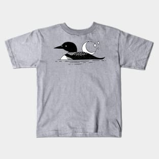 Loon Silhouette Tattoo Kids T-Shirt